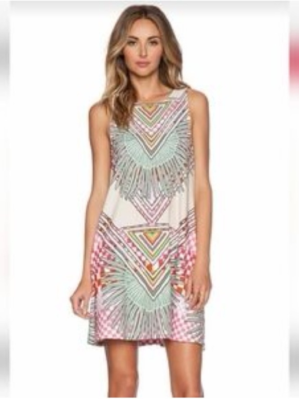 Mara Hoffman Sleeveless Printed Swing Dress XS